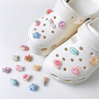 Crocs charms med pastelkanin og bjørn